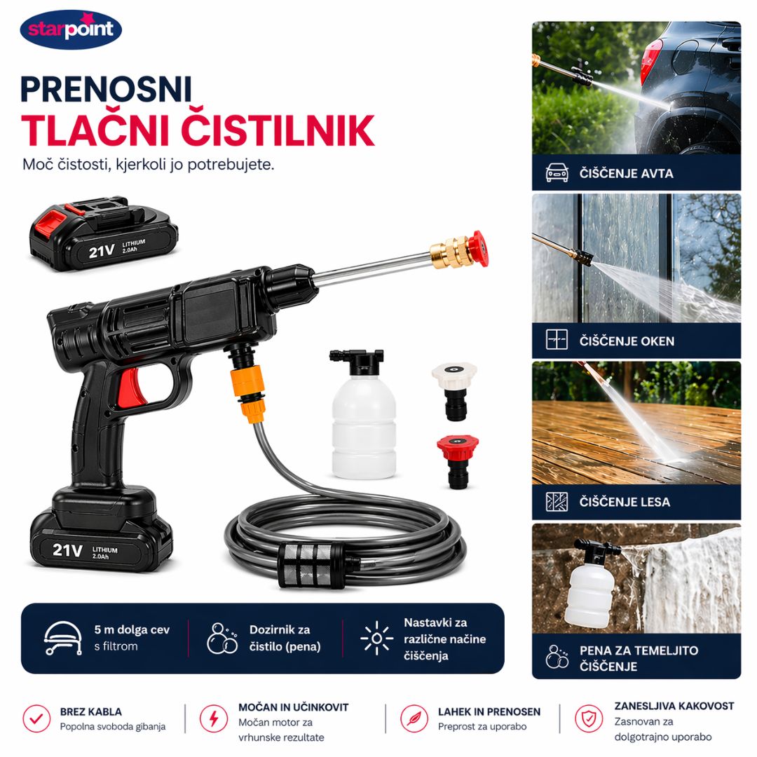Starlyf prenosni tlačni čistilnik
